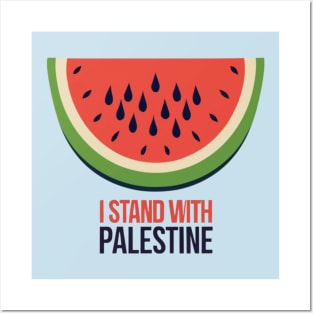 I stand with palestine Posters and Art